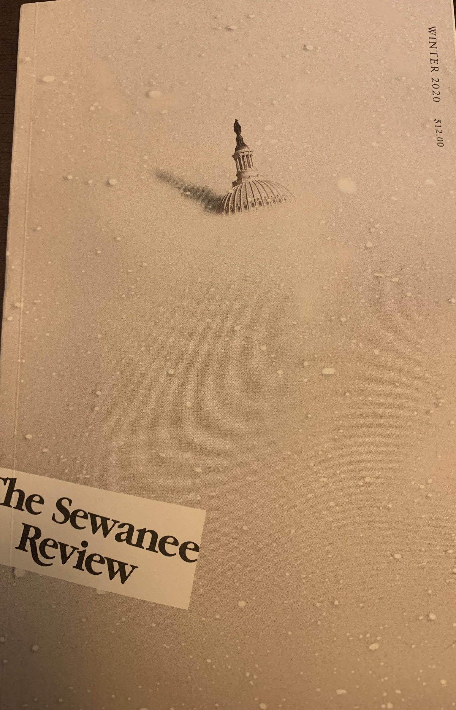 The Sewanee Review, Vol. CXXVIII, No. 1 (Winter 2020)