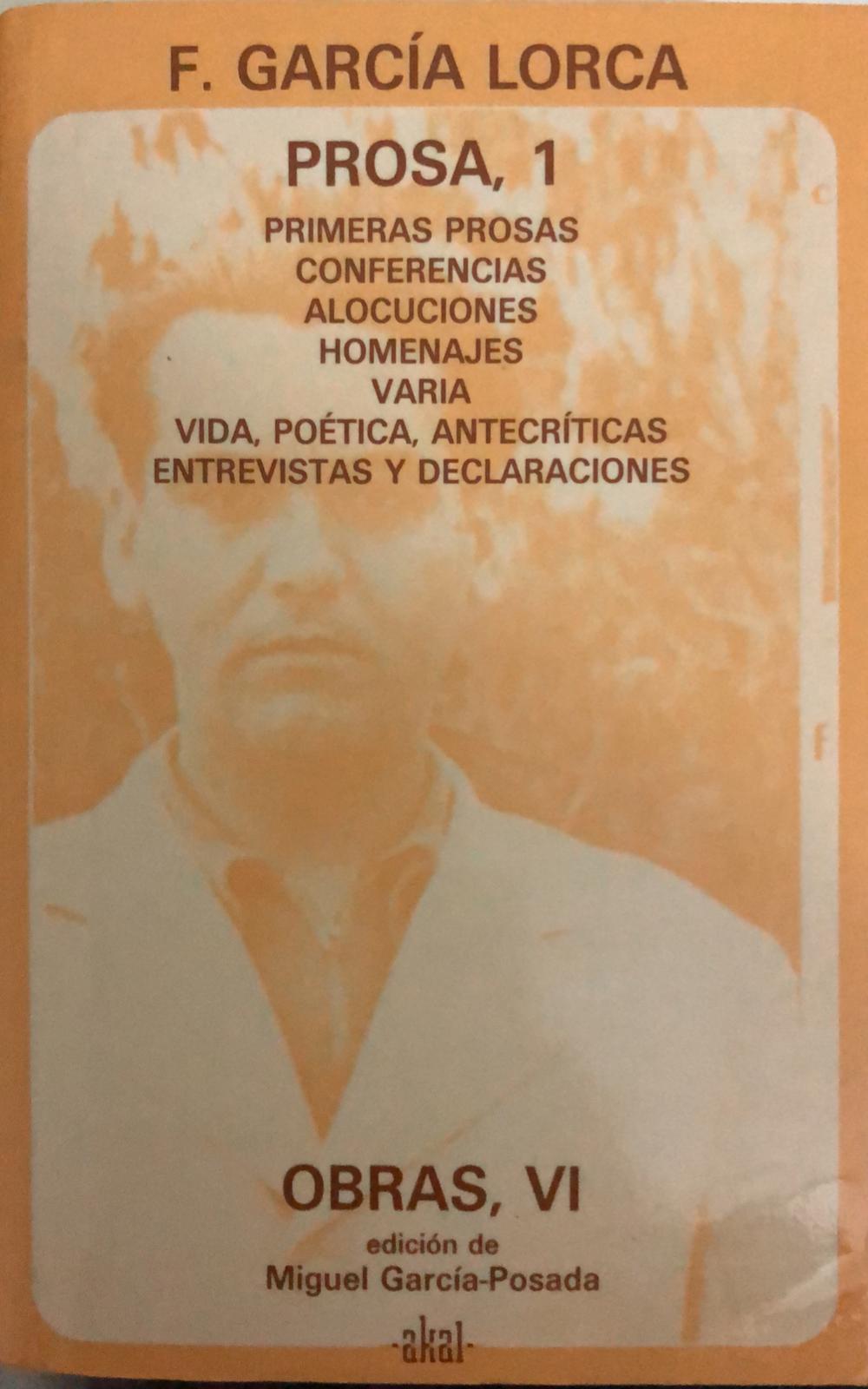 Prosa 1 Obras, VI