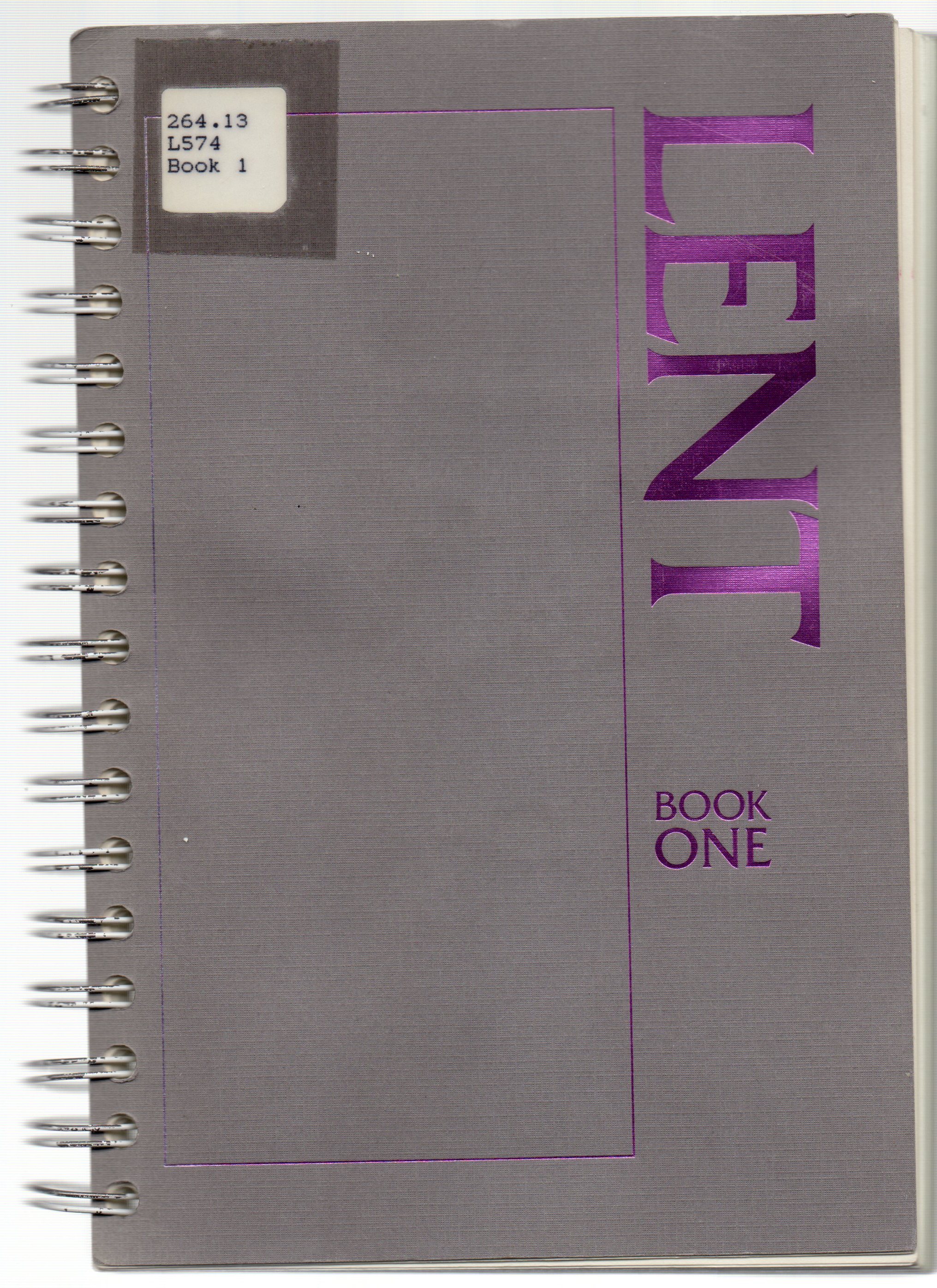 A Lent Sourcebook: The Forty Days (Book One: Ash Wednesday to the Monday of the Third Week of Lent)