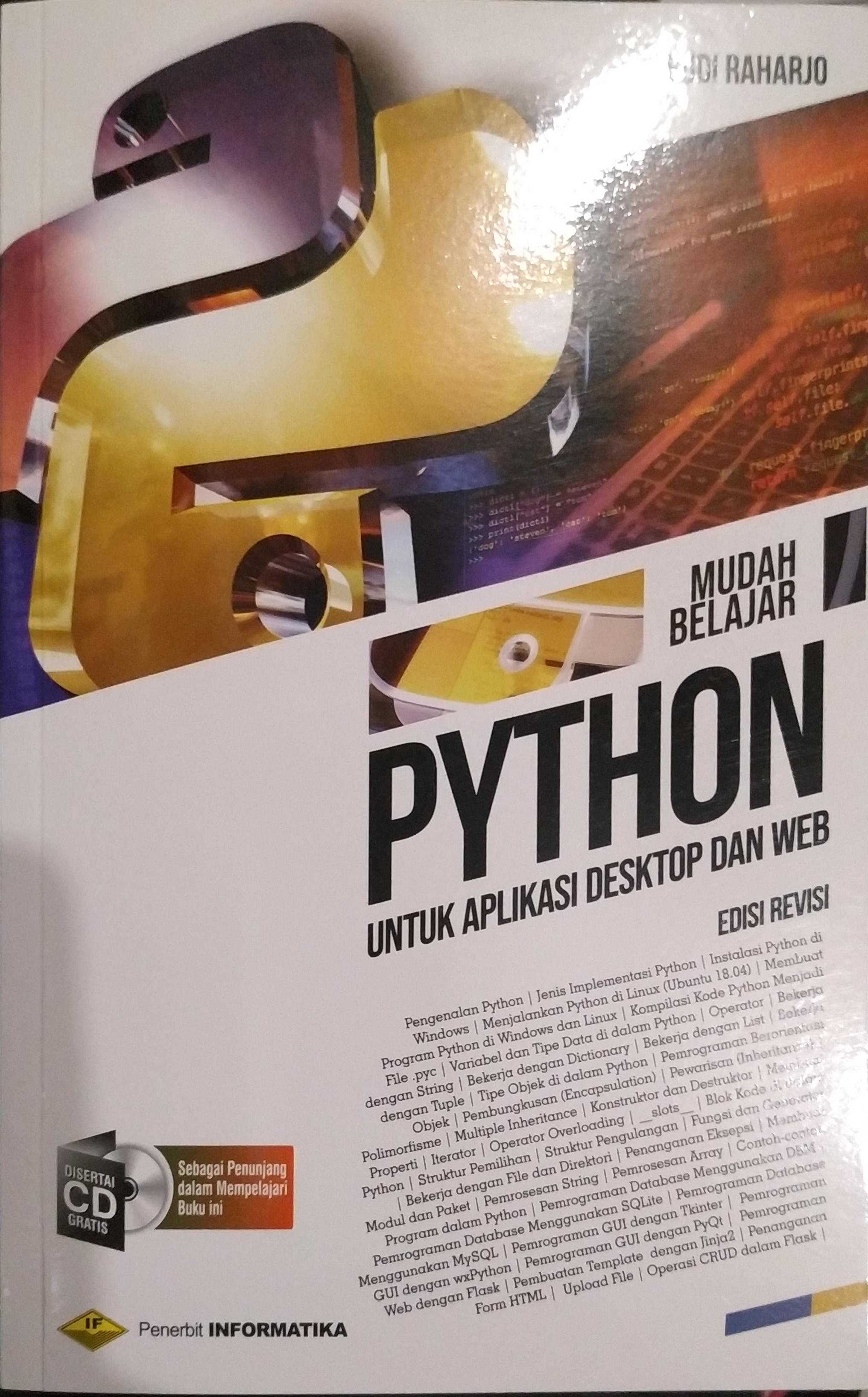 Mudah Belajar Python Untuk Aplikasi Desktop dan Web