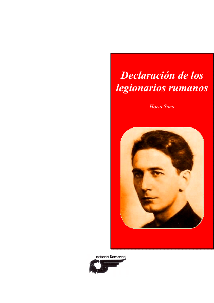 Declaración de los legionarios rumanos (Unknown Binding)