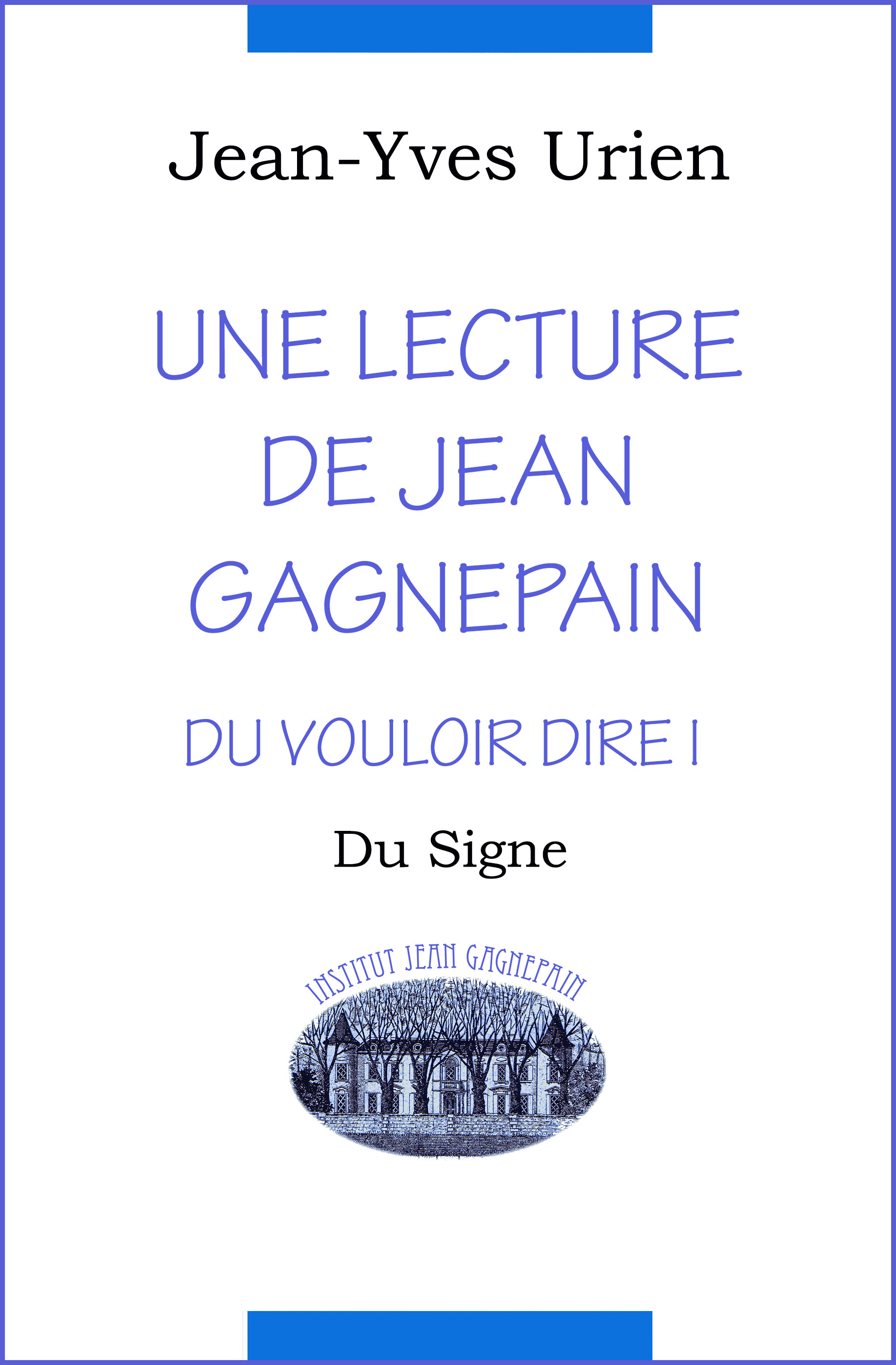 Une lecture de Jean Gagnepain