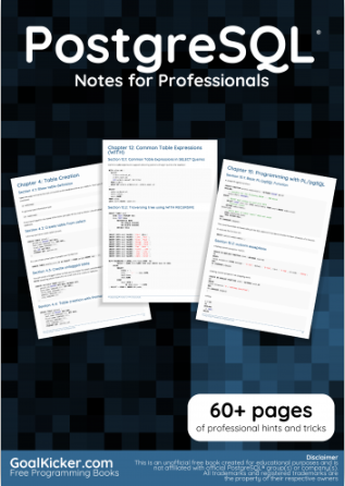 PostgreSQL Notes For Professionals