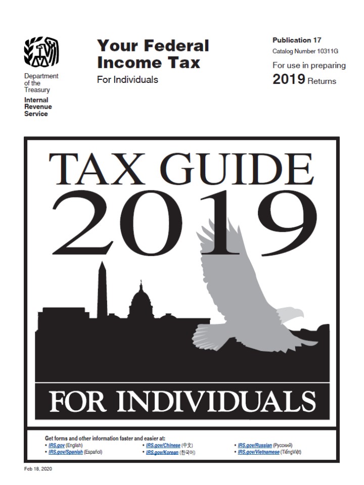 Tax Guide 2019 for Individuals: Publication 17