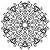 Snowflake Mandala: Ever beautiful and fragile, capture the essence of snow with this Snowflake Mandala cross stitch pattern