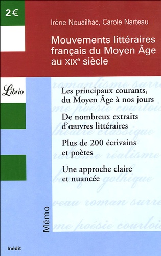 Mouvements Littéraires Français Du Moyen Âge Au Xi Xe Siècle