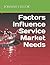 Factors Influence Service Market Needs