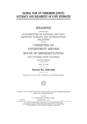 Global War on Terrorism (GWOT): accuracy and reliability of cost estimates