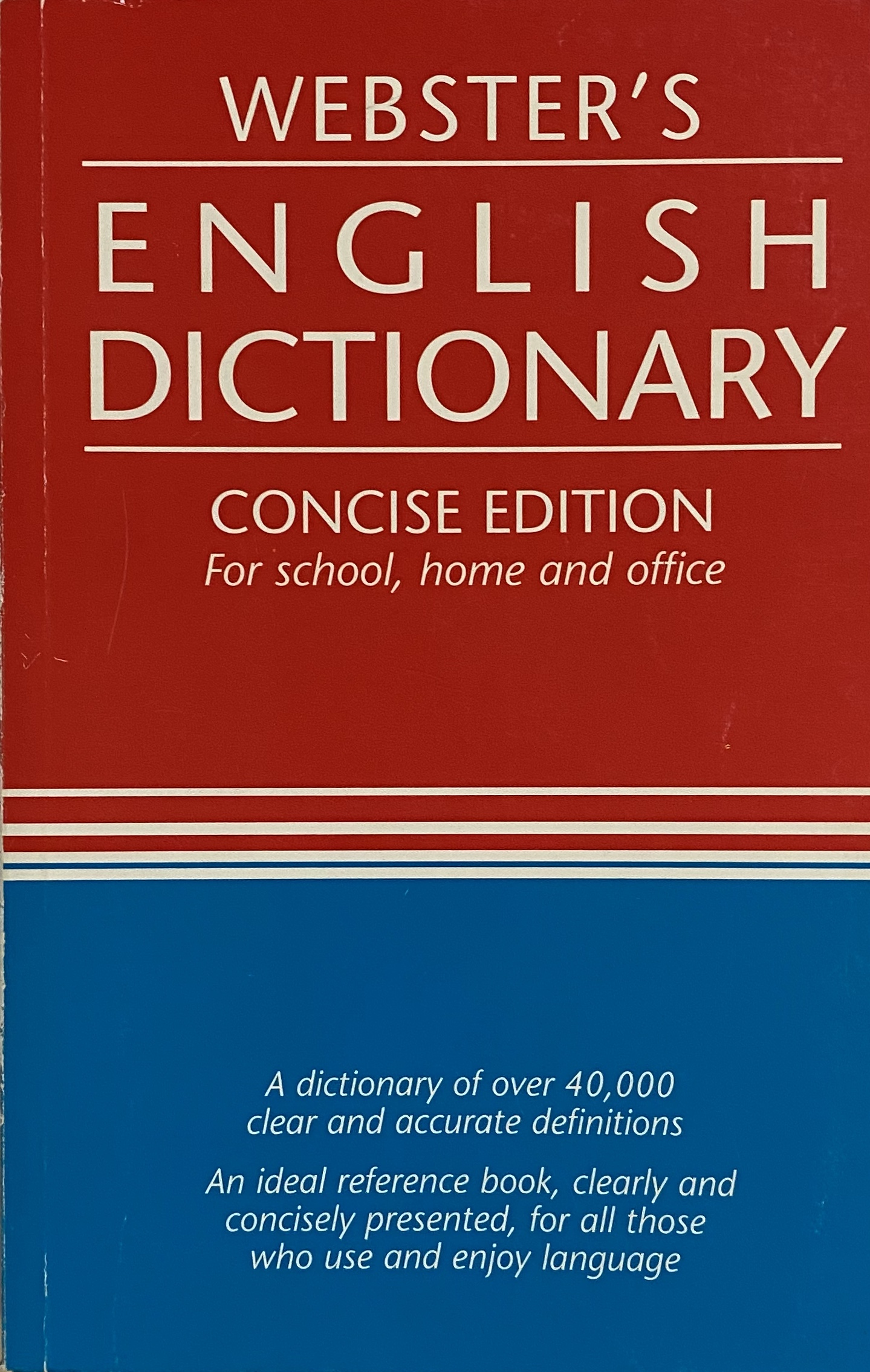Webster's English Dictionary Concise Edition (Paperback)