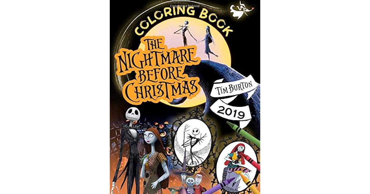 The Nightmare Before Christmas Coloring Book Tim Burton Coloring Book