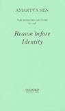 Reason Before Identity Reason Before Identity