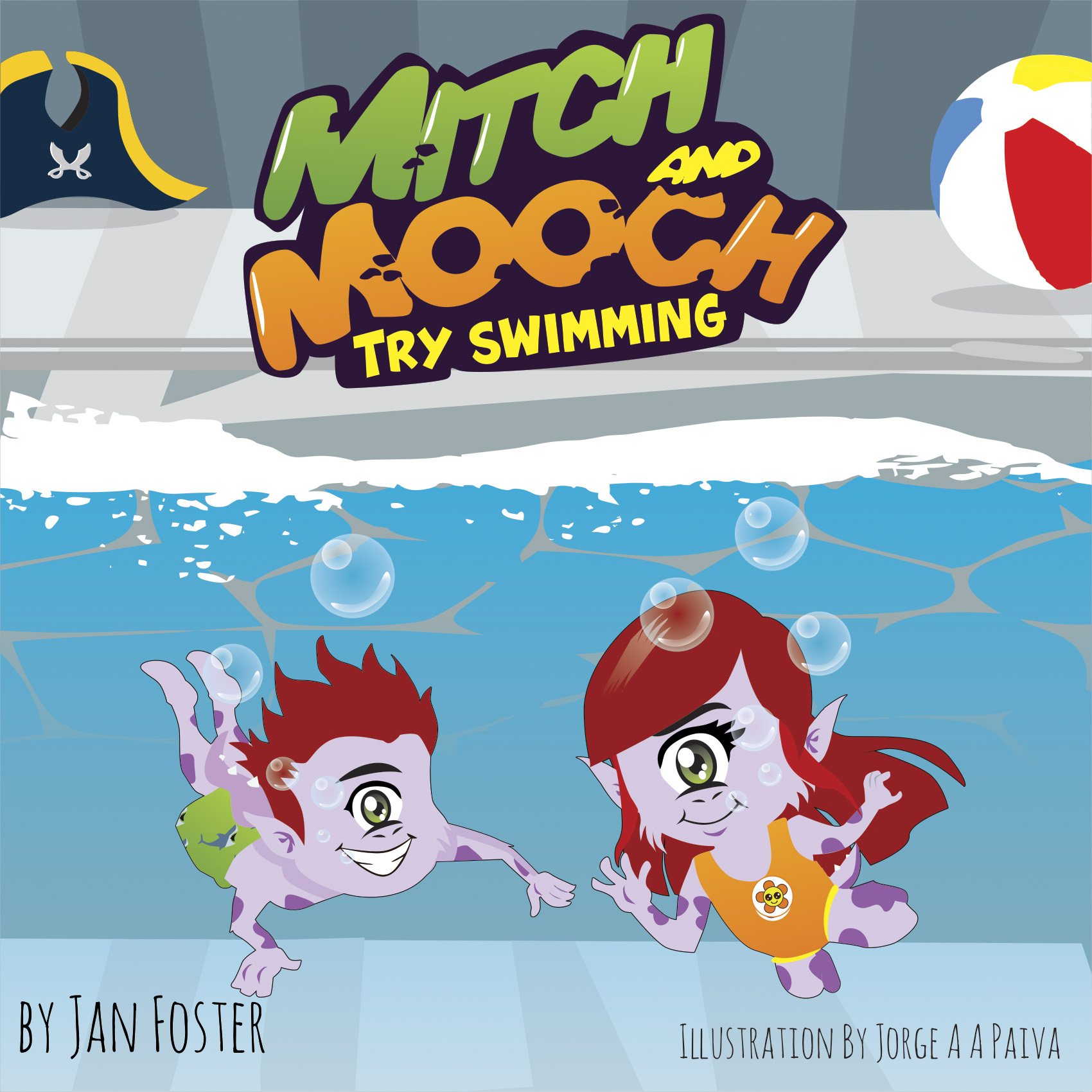Mitch and Mooch Try Swimming