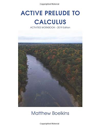 Active Prelude to Calculus Activities Workbook (Paperback)