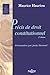 Précis de droit constitutionnel