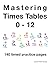 Mastering Times Tables 0 - 12