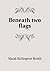 Beneath two flags