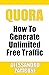 Quora: How to Generate Unli...