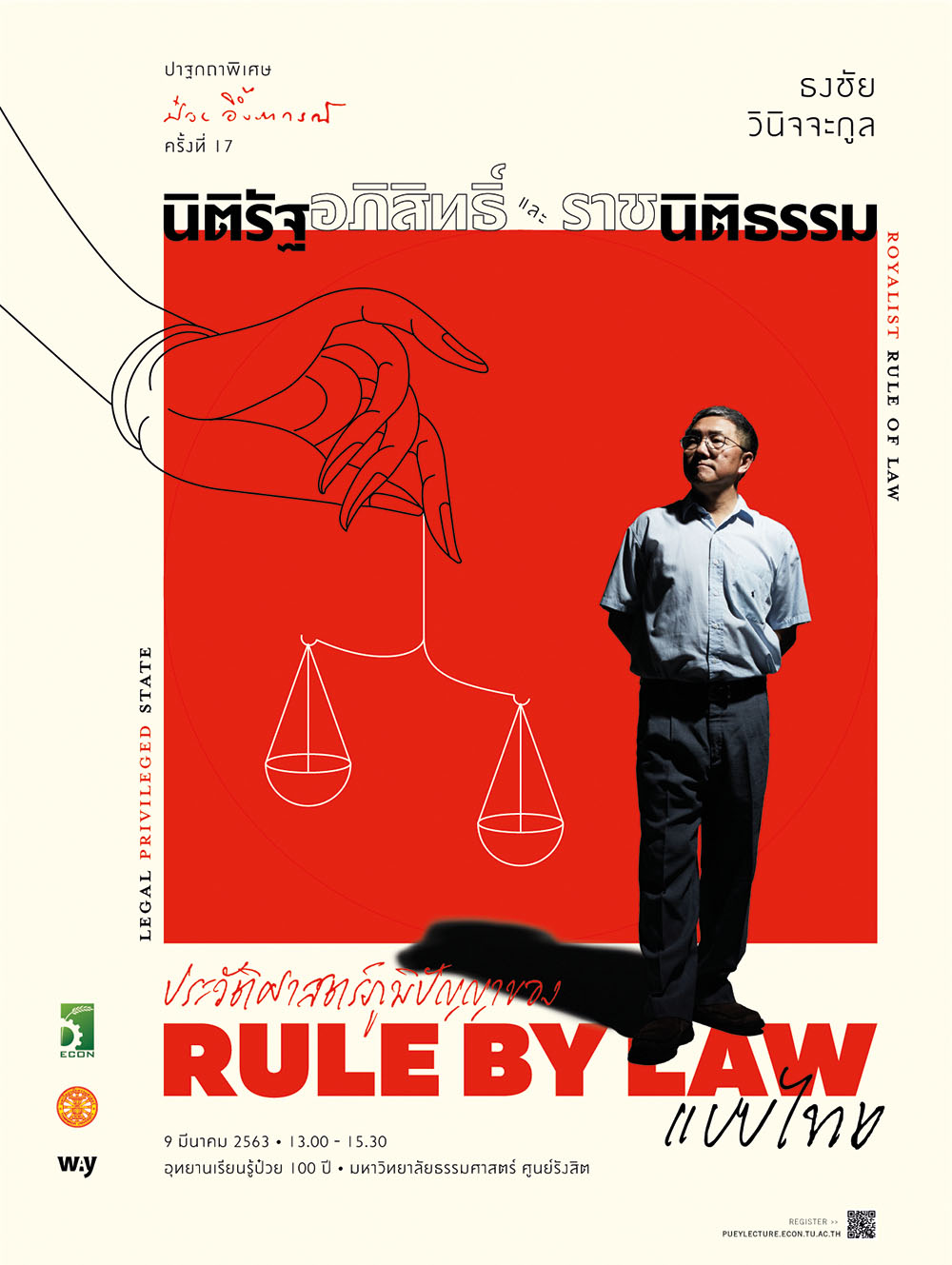 นิติรัฐอภิสิทธิ์และราชนิติธรรม: ประวัติศาสตร์ภูมิปัญญาของ Rule by Law แบบไทย