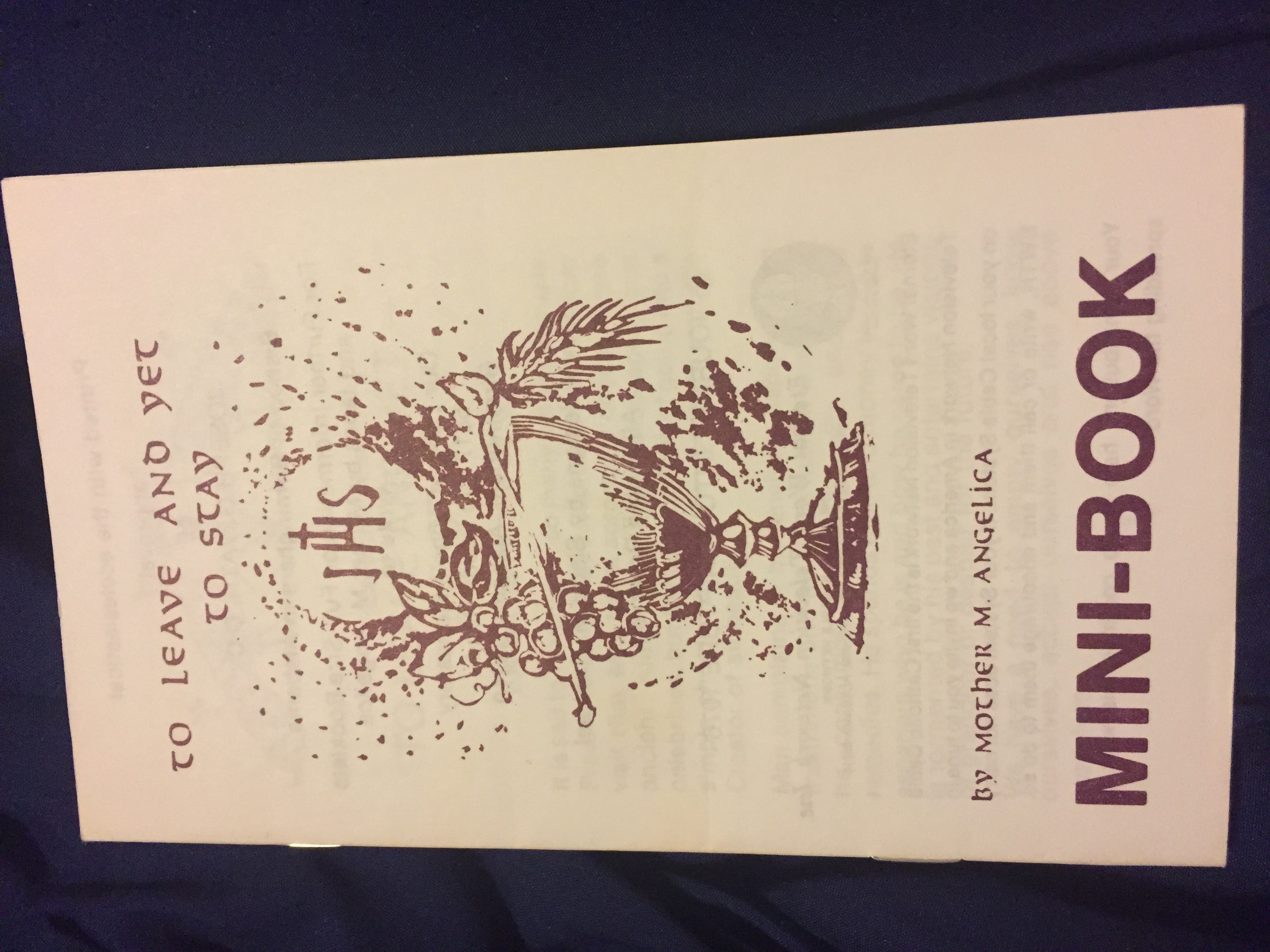 To Leave And Yet To Stay: Mini-Book
