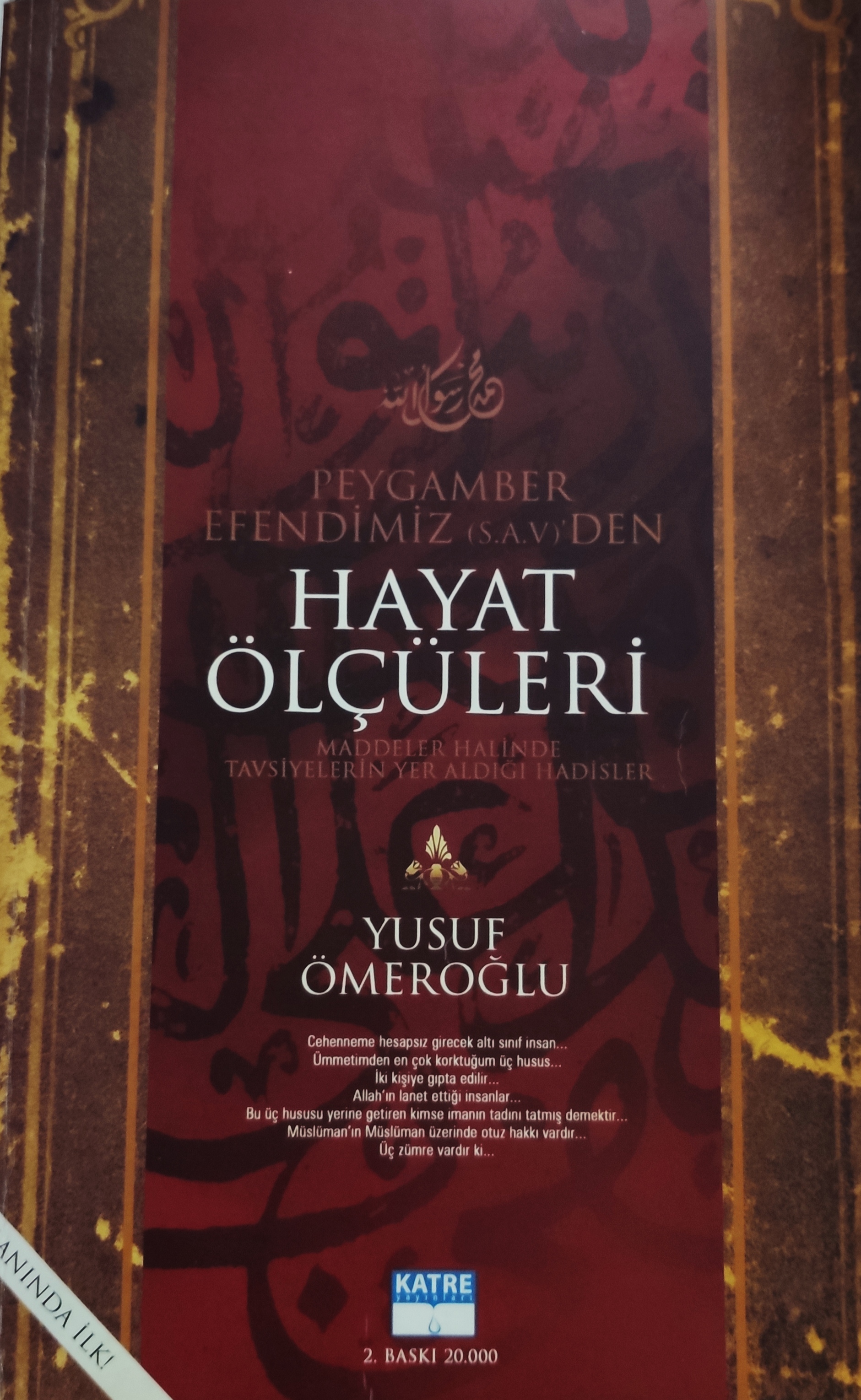 Peygamber Efendimiz’den Hayat Ölçüleri (Paperback)