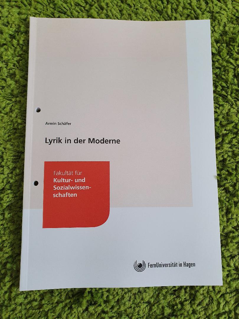 Lyrik in der Moderne