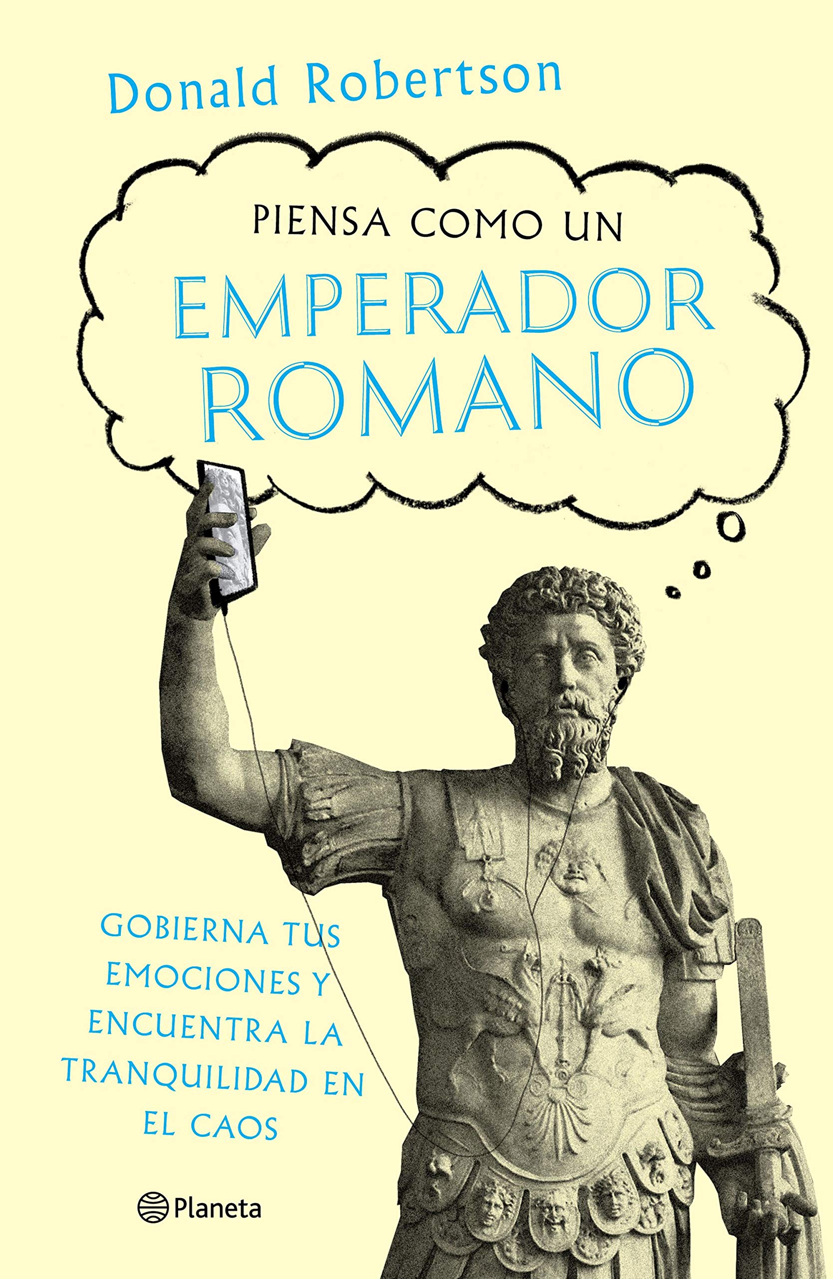 Portada de Piensa como un emperador romano, de Donald J. Robertson