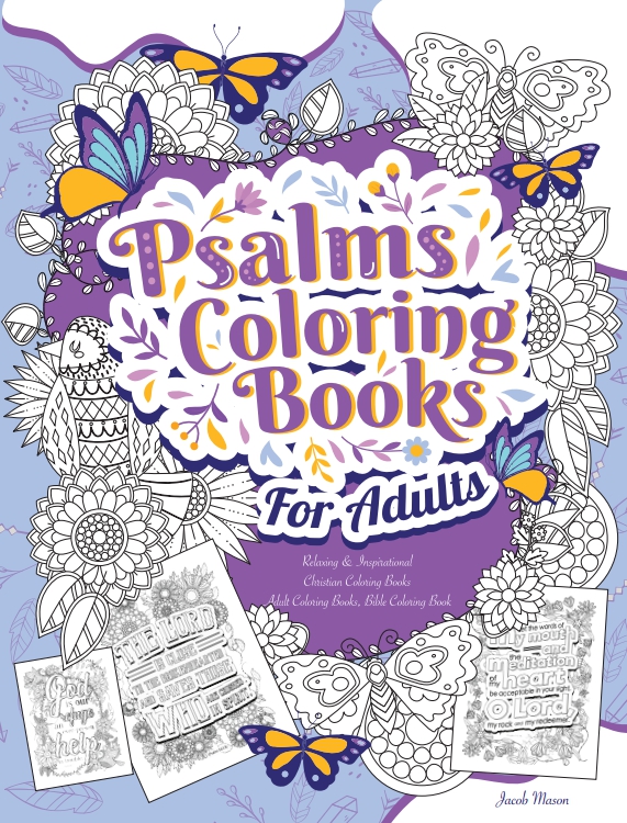 Psalms Coloring Books For Adults (Paperback)