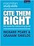 Cite Them Right by Richard Pears