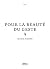 Pour la beauté du geste by Marie Maher