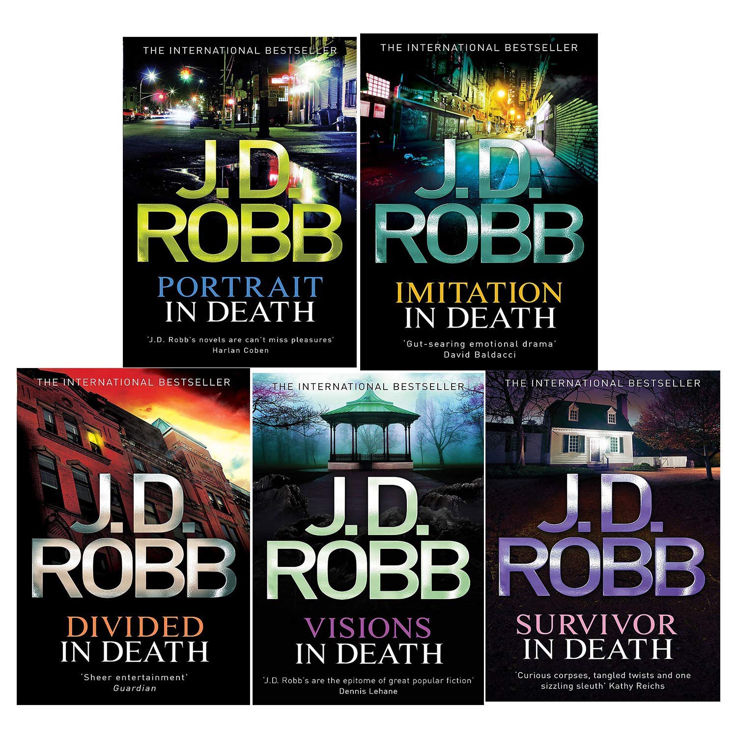 J.D. Robb Death Series 4 - Books 16-20: 5 Books Collection Set (Paperback)