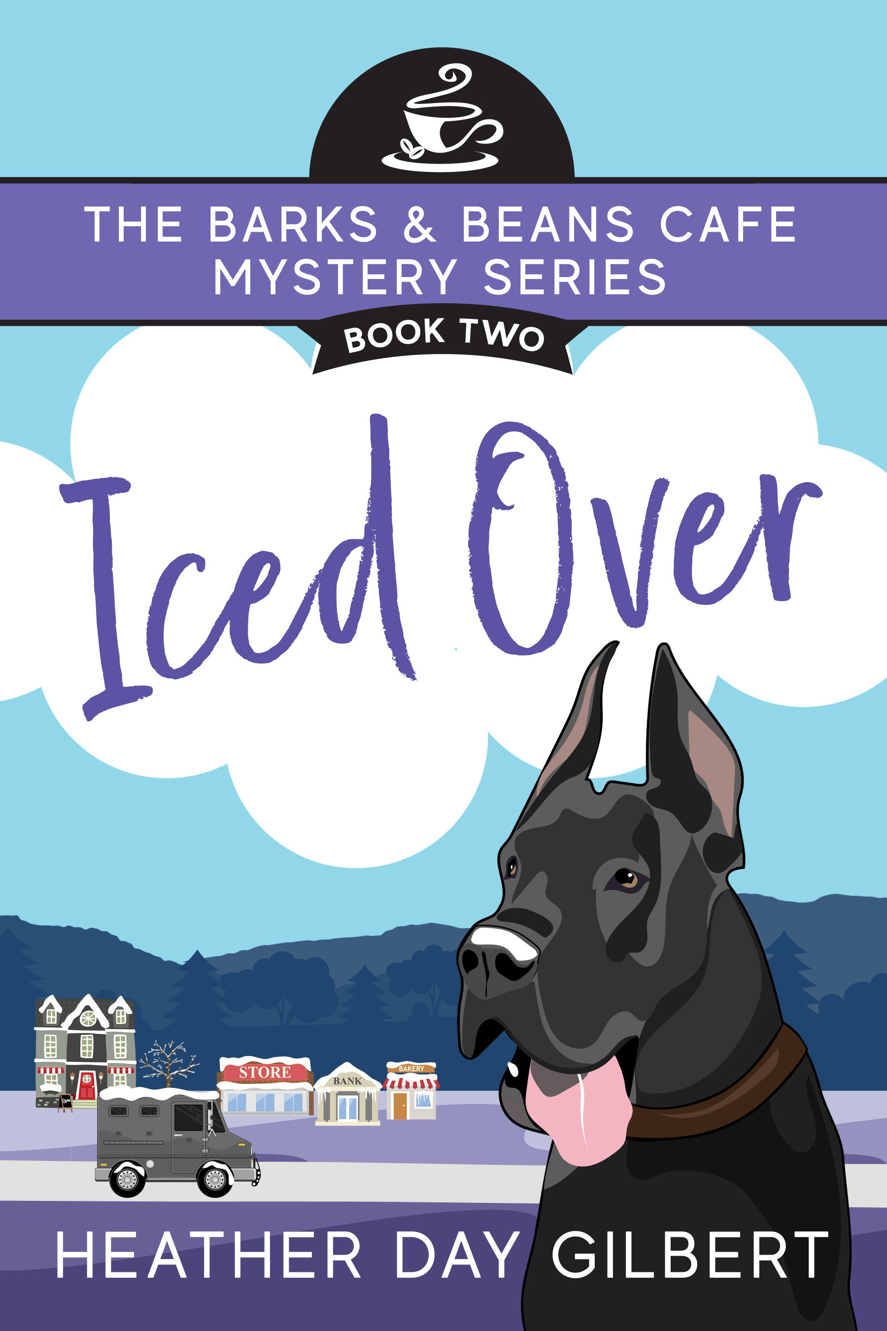 Iced Over (Barks & Beans Cafe Cozy Mystery #2)