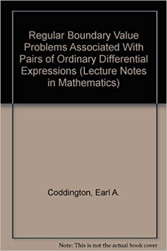 Regular Boundary Value Problems Associated With Pairs of Ordinary Differential Expressions (Lecture Notes in Mathematics)