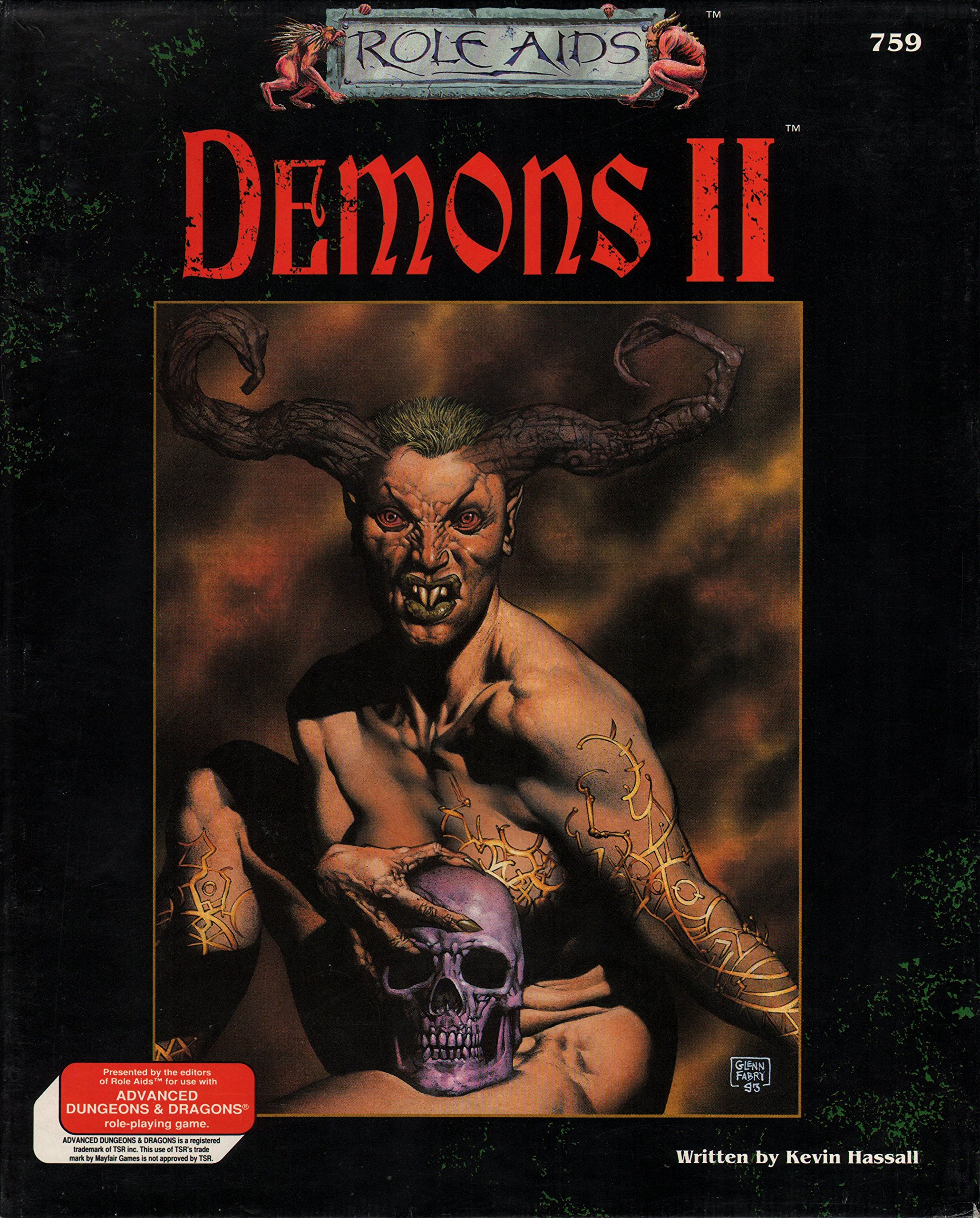 Demons II Box Set (Role Aids) by Kevin Hassall (1993-05-03)
