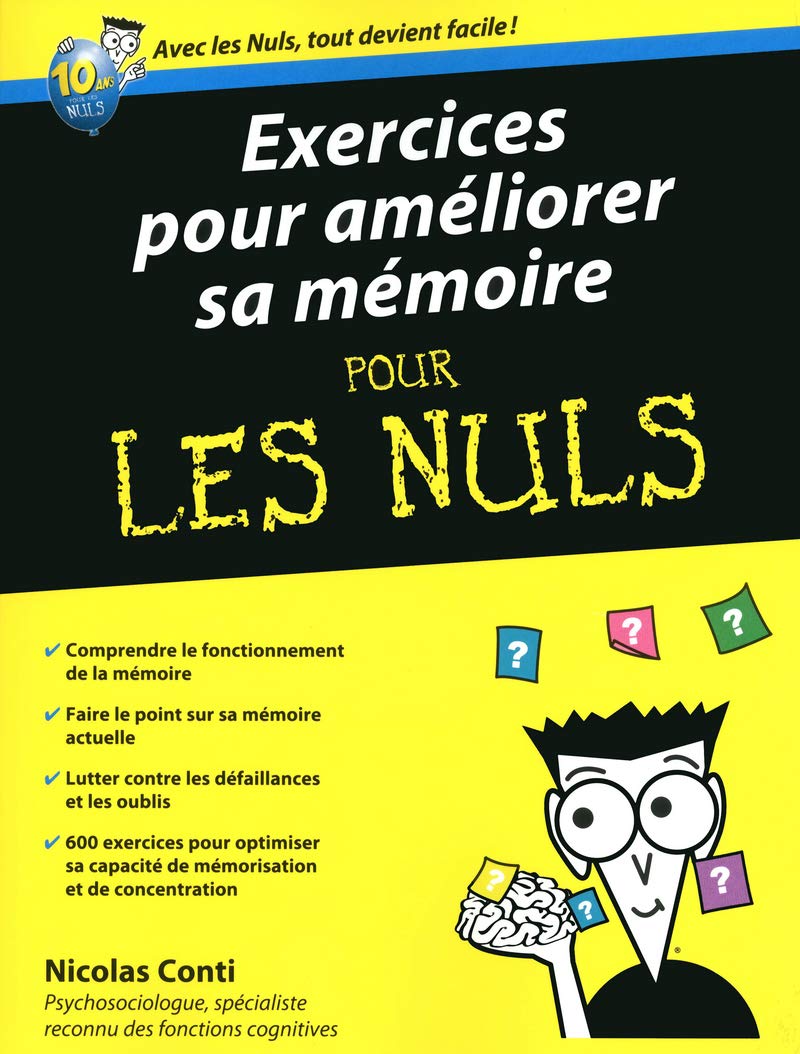 Exercices pour améliorer sa mémoire Pour les nuls (Paperback)