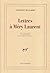 Lettres à Méry Laurent