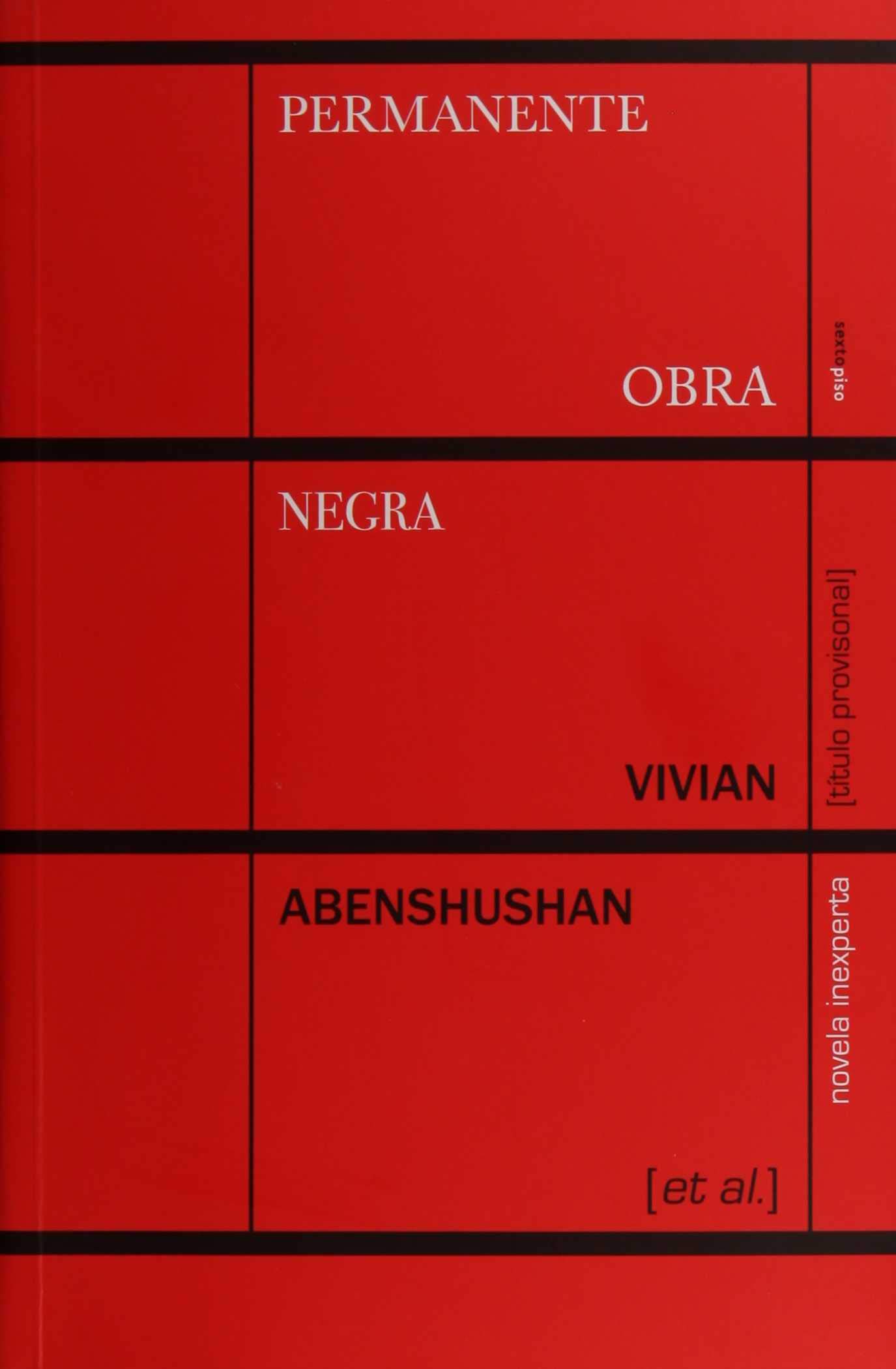Portada de Permanente obra negra, de Vivian Abenshushan