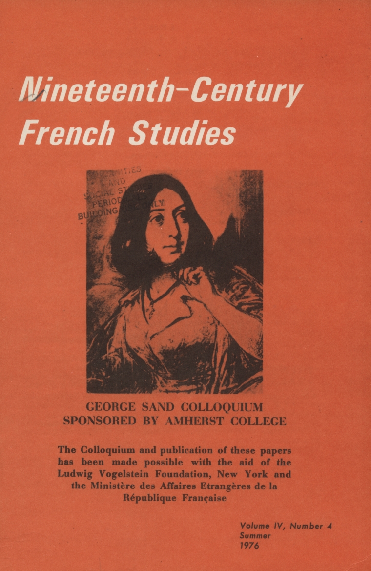 Nineteenth-Century French Studies: Vol. 4, No. 4, Summer 1976