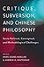 Critique, Subversion, and C...