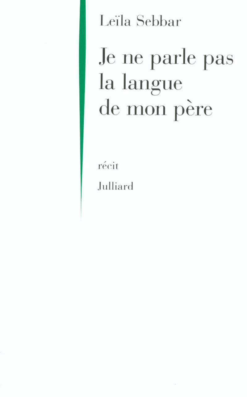 Je ne parle pas la langue de mon père