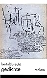 Bertolt Brecht Gedichte Bertolt Brecht Gedichte