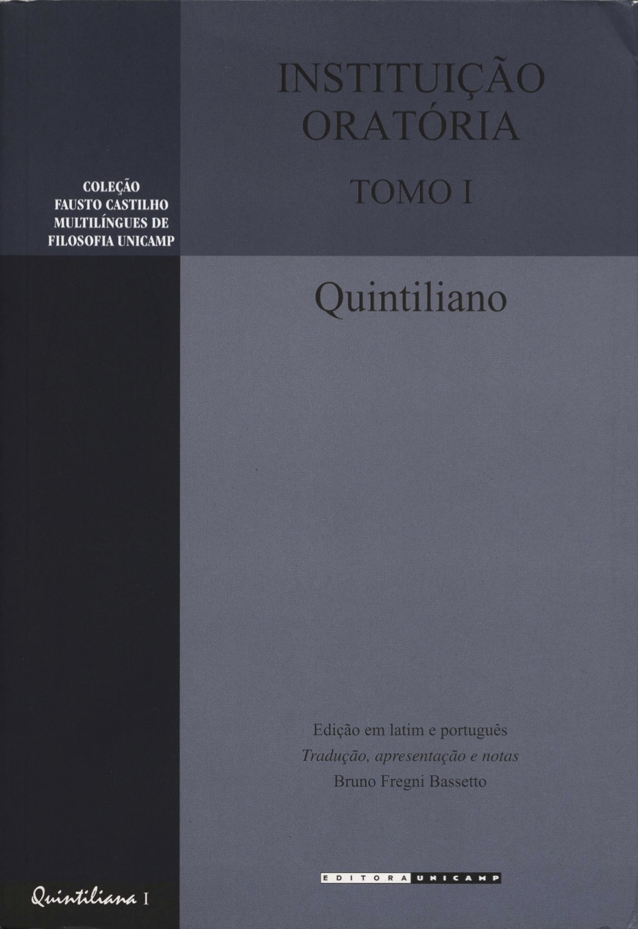 Instituição Oratória - Tomo I (Paperback)