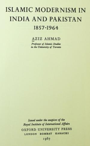 Islamic Modernism in India and Pakistan, 1857-1964