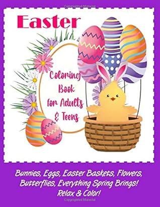Download Easter Coloring Book For Adults Teens 8 1 2 X 11 On Bright White Paper