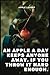 An apple a day keeps anyone away, if you throw it hard enough by Fruits