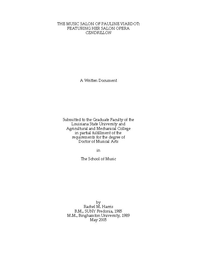 The Music Salon of Pauline Viardot: Featuring her Salon Opera (ebook)