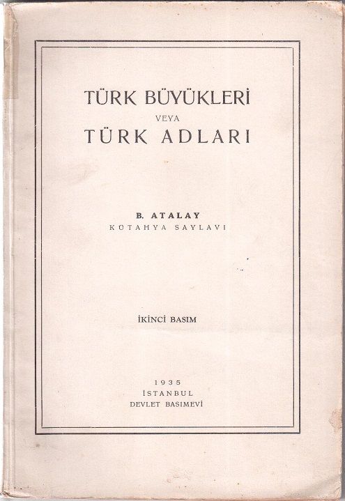 Türk Büyükleri veya Türk Adları
