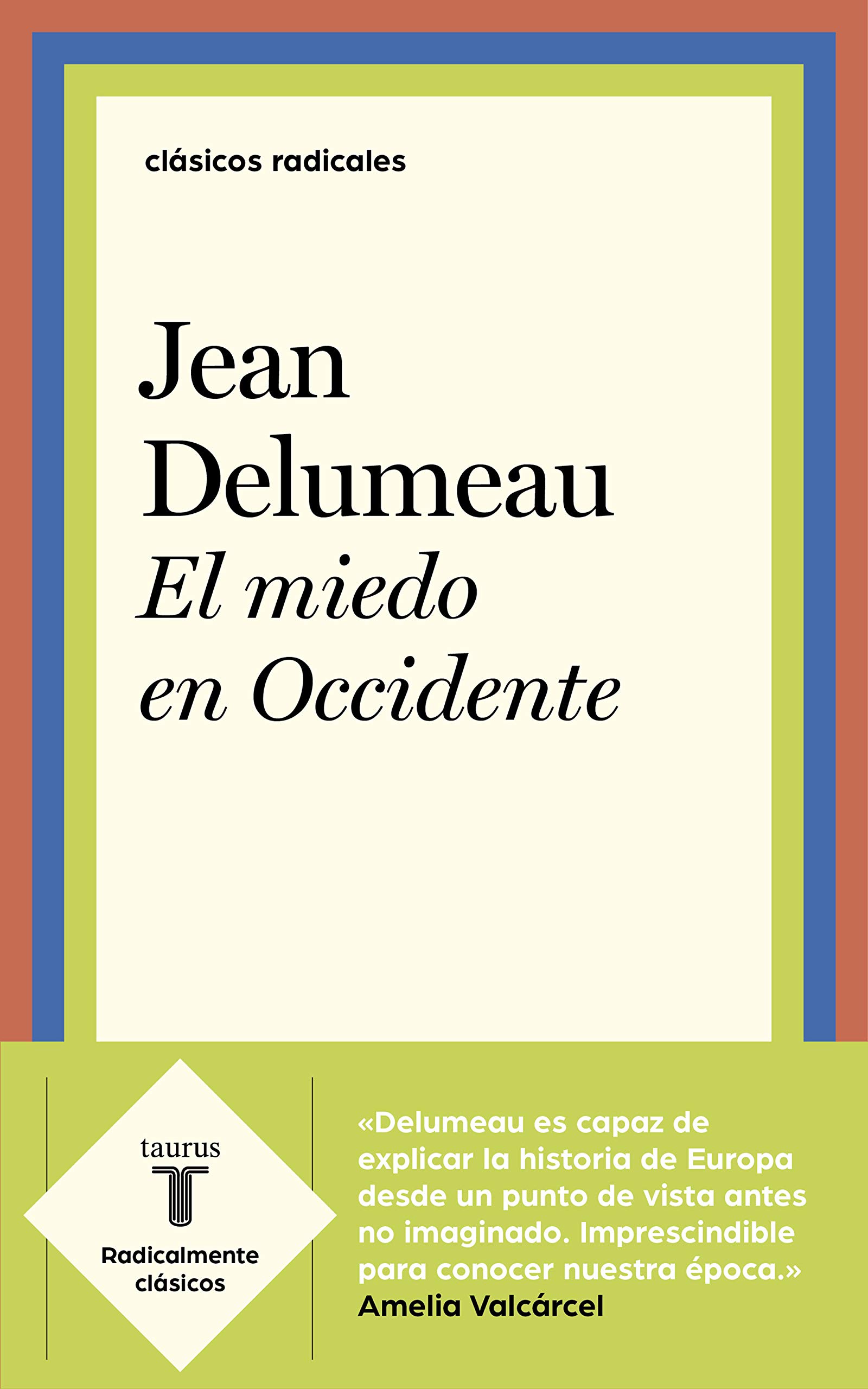 Portada de El miedo en Occidente, de Jean Delumeau