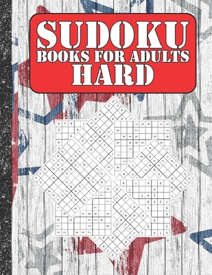 Sudoku books for adults hard: 200 Sudokus from hard with solutions for adults Gifts 4th of July Patriotic day