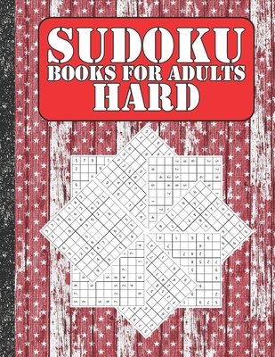 Sudoku books for adults hard: 200 Sudokus from hard with solutions for adults Gifts 4th of July Patriotic day