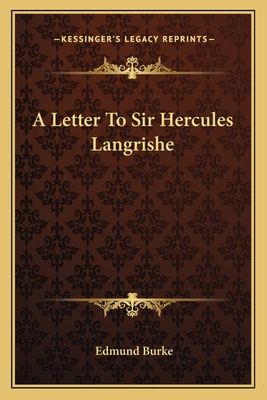 A Letter To Sir Hercules Langrishe